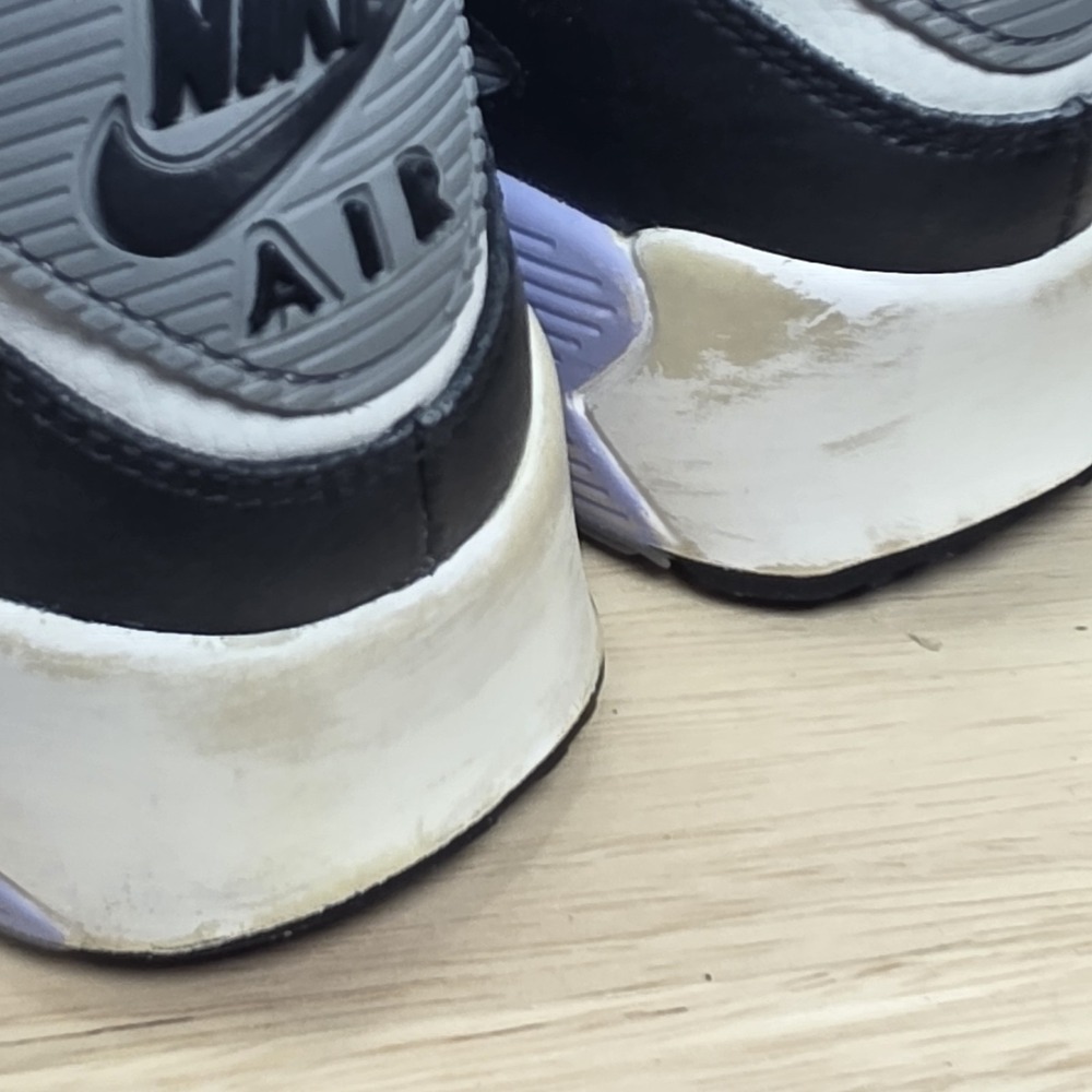 Youth Size 4Y - Nike Air Max 90 LTR Shoes Gray Purple Sneakers W5.5 - DV3607-001 - Picture 8 of 10